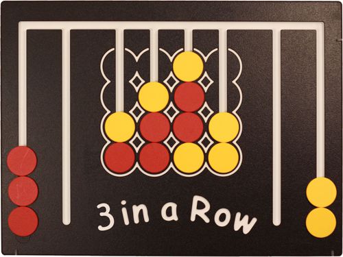 Picture of 3 In a row game panel