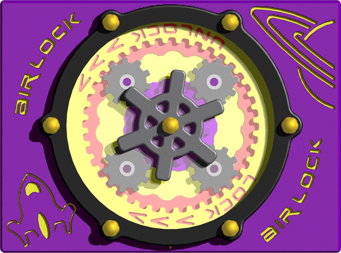 Photograph of an interactive wall panel