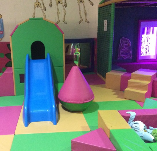 Picture of Play barn and 'yard' with sensory play